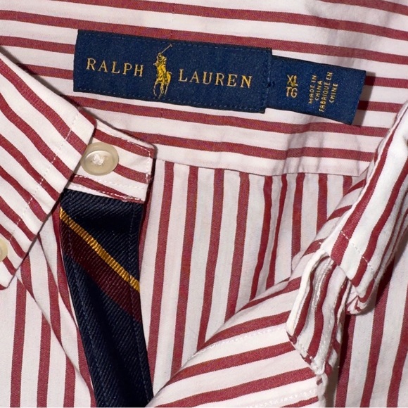 Ralph Lauren Skull & Bones Boathouse Collection Pinstripe Oxford Shirt - Picture 4 of 12